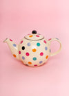 London Pottery Globe 6 Cup Teapot Ivory With Multi Spots image 2