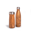 S'well 2pc Reusable Travel Bottle Set with Stainless Steel Water Bottle, 500ml and Traveler, 470ml, Teakwood image 1