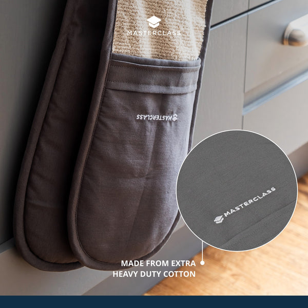 MasterClass Deluxe Professional Double Oven Glove - Grey image 9