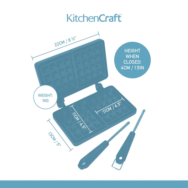 KitchenCraft Non Stick Waffle Maker image 8