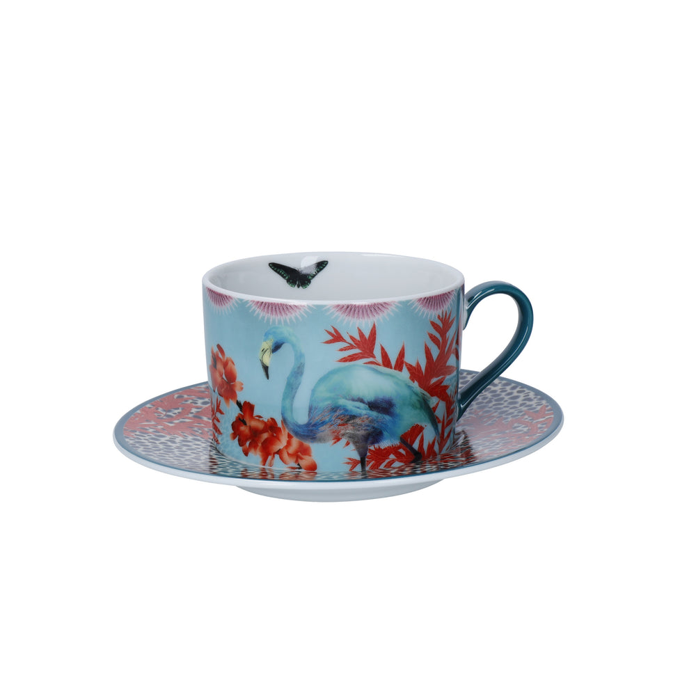 Mikasa x Sarah Arnett Porcelain Cup and Saucer, 250ml