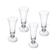 Mikasa Salerno Crystal Champagne Flute Glasses, Set of 4, 170ml