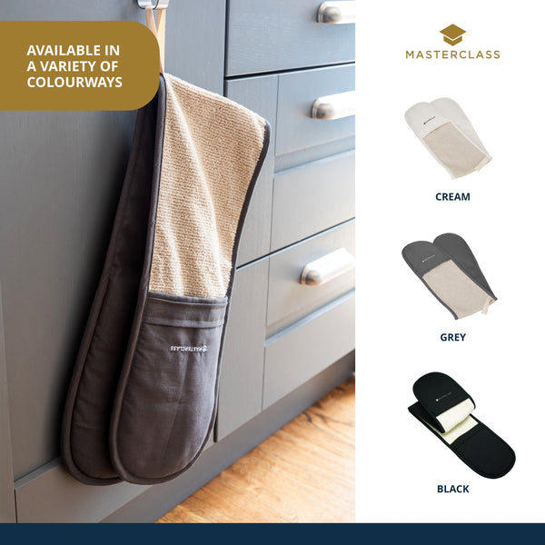 MasterClass Deluxe Professional Double Oven Glove - Grey image 11