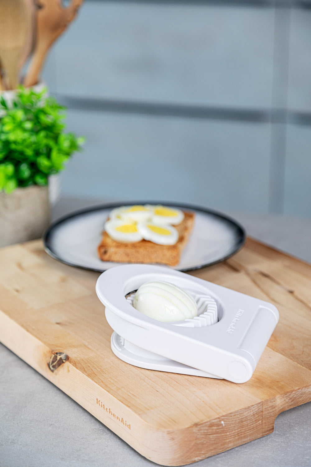 KitchenAid Stainless Steel Egg Slicer - White