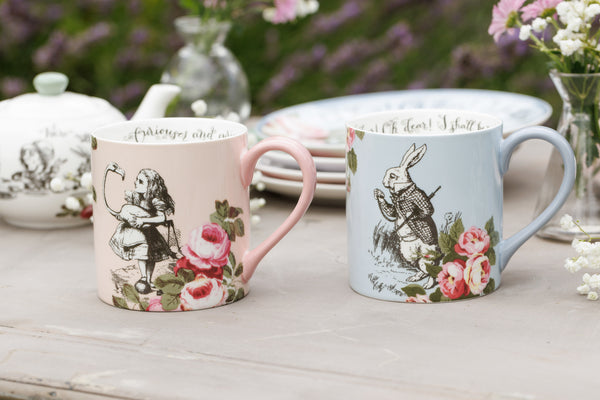 Mikasa and the V&A Alice In Wonderland 'His And Hers' Bone China Mugs, Set of 2, 380ml image 5