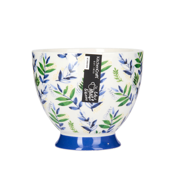 KitchenCraft China Leafy Lemon 400ml Footed Mug image 7