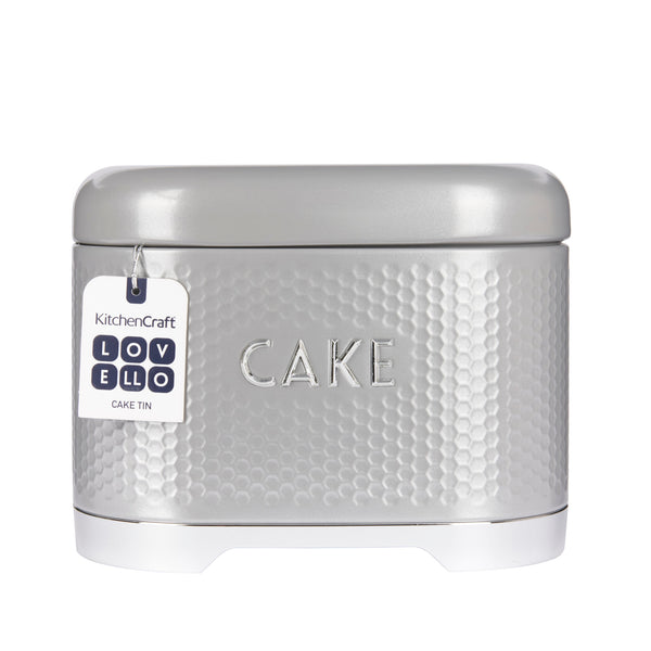 Lovello Textured Steel Cake Tin - Shadow Grey image 4