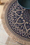 Creative Tops Set of 4 Jute Placemats with Mandala Design, Natural Printed Hessian - Blue image 5