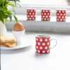 KitchenCraft 80ml Porcelain Red Polka Dot Espresso Cup image 2