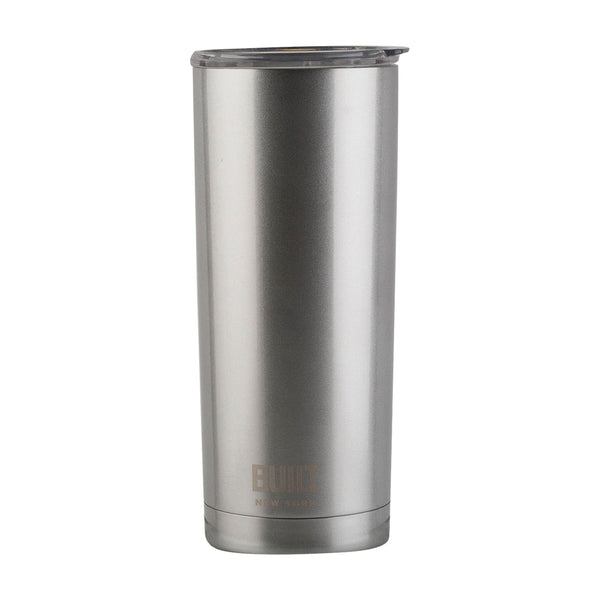 BUILT Double Walled 740ml Water Bottle and 590ml Double Walled Travel Mug Set - Silver image 2