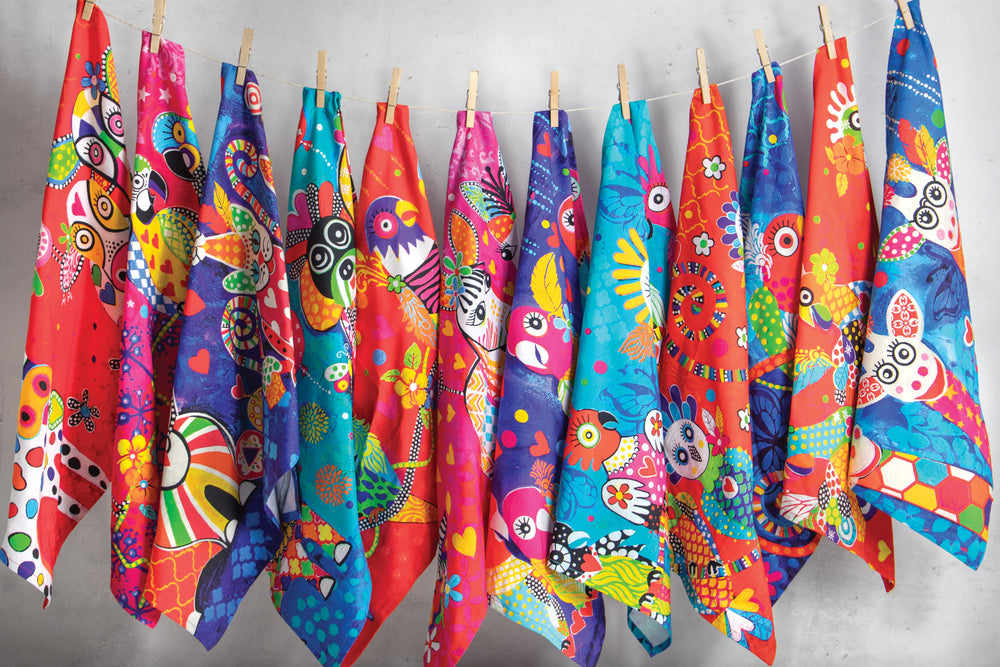 Maxwell & Williams Love Hearts Tiger Tiger Tea Towel