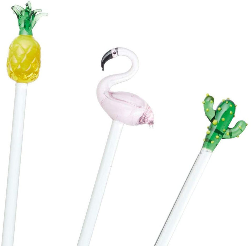 BarCraft Glass Cocktail Stirring Sticks