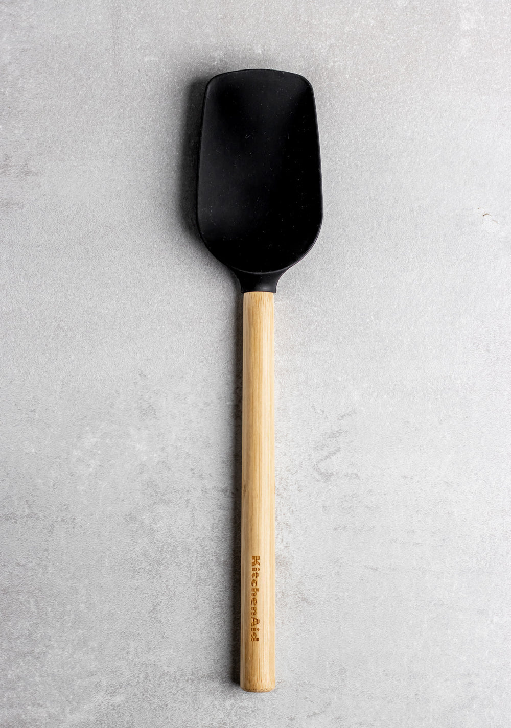 KitchenAid Heat Resistant Bamboo Spoon Spatula with Silicone Head, up to 260°C