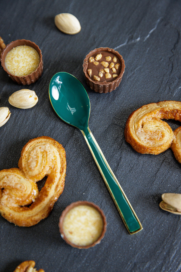 Artesà Set of Teaspoons - Green and Gold, 4 Pieces image 10