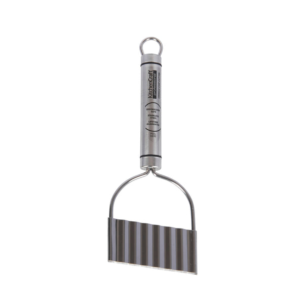 KitchenCraft Oval Handled Stainless Steel Crinkle Chip Cutter image 3