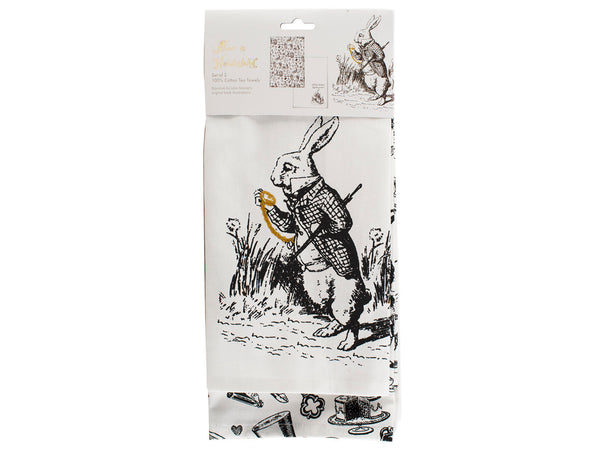 Victoria And Albert Alice In Wonderland Set of 2 Tea Towels image 4