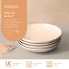 Mikasa Cranborne Stoneware Pasta Bowls, Set of 4, 24cm, Cream image 9