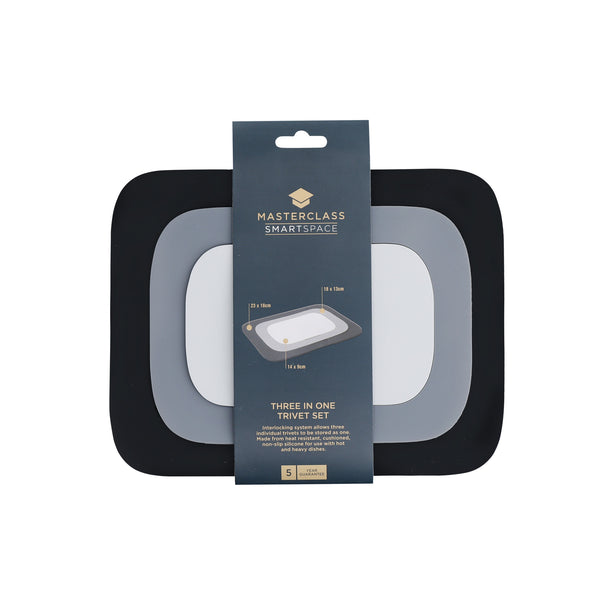 MasterClass Smart Space 3-in-1 Silicone Trivet, 23 x 18cm image 4