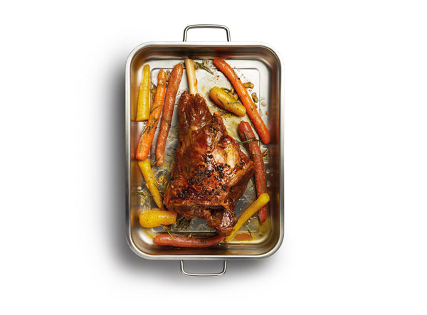 MasterClass Stainless Steel Heavy Duty Roasting Pan, 32cm x 23cm image 2