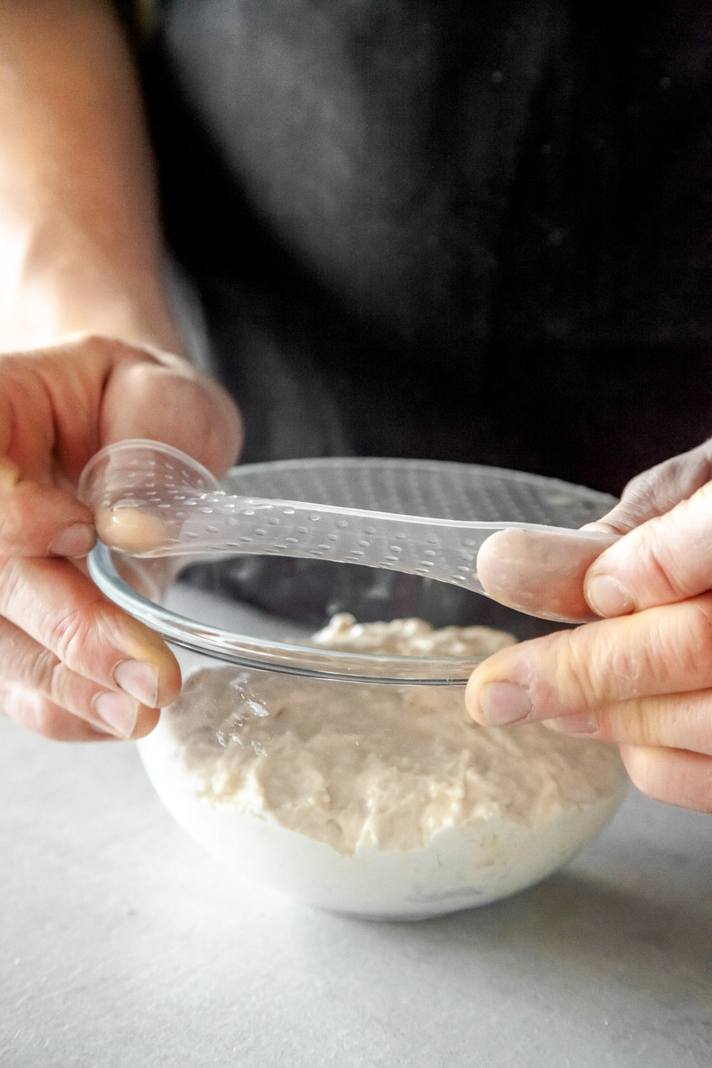 MasterClass Set of 4 Silicone Stretch Lids - Reusable Eco-Friendly Cling Film Alternatives