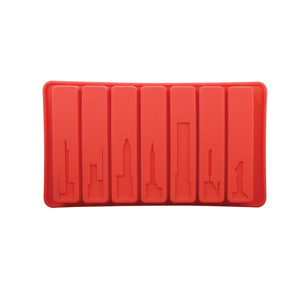 BUILT Water Bottle Ice Cube Tray, BPA Free Easy Release Flexible Silicone, Red, 19.5 x 11.5cm image 9