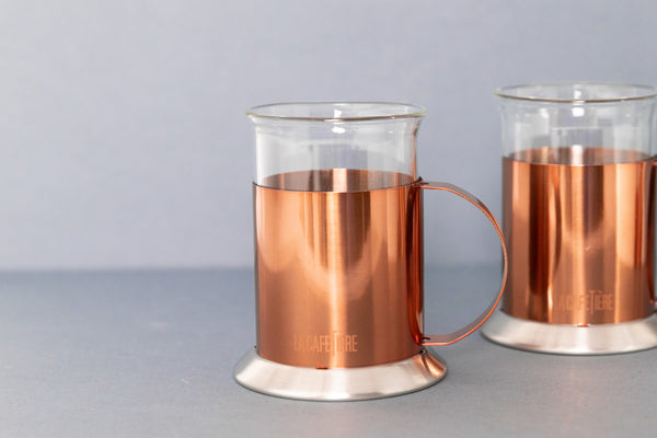 La Cafetière Copper Coffee Mug Set, 2 Pieces - Stainless Steel, Gift Boxed image 5