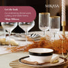 Mikasa Sorrento Ridged Crystal Champagne Flute Glasses, Set of 4, 200ml image 11