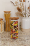 KitchenCraft Idilica Glass Storage Jar with Beechwood Lid, 1000ml image 2
