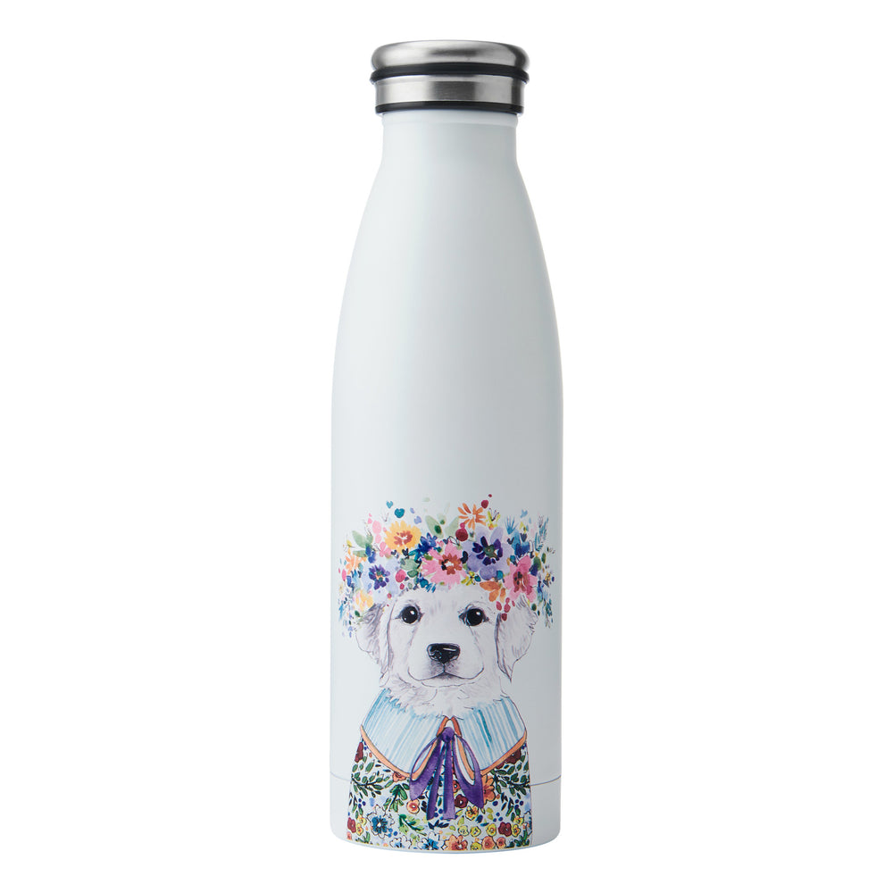 Mikasa Tipperleyhill Puppy Stainless Steel Water Bottle, 500 ML image 1
