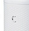 Lovello Retro Coffee Canister with Geometric Textured Finish - Ice White image 7