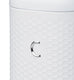 Lovello Retro Coffee Canister with Geometric Textured Finish - Ice White