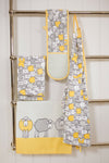 KitchenCraft Set of 2 Yellow Sheep Tea Towels image 3