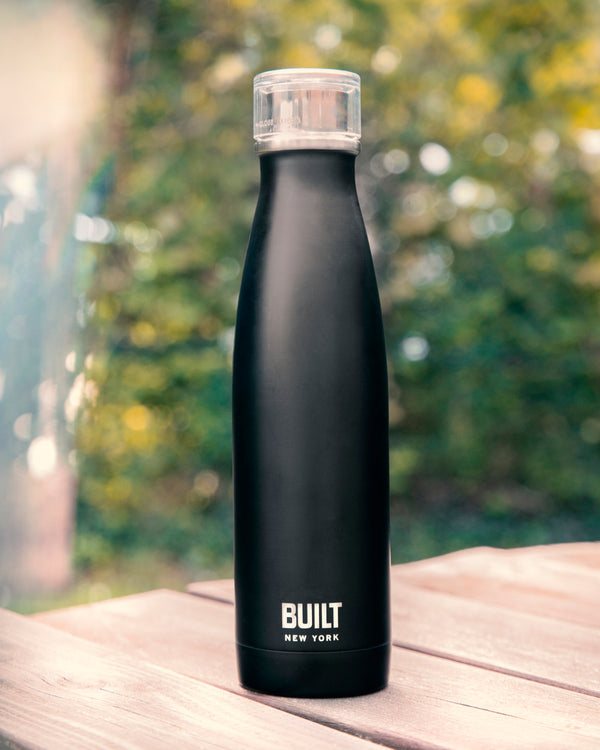 Built 500ml Double Walled Stainless Steel Water Bottle Black image 2