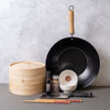 6pc Oriental Cooking Set with 30cm Wok, 2 x Dipping Bowls, 2 x Pairs of Chopsticks and Medium Two-Tier Bamboo Steamer image 2