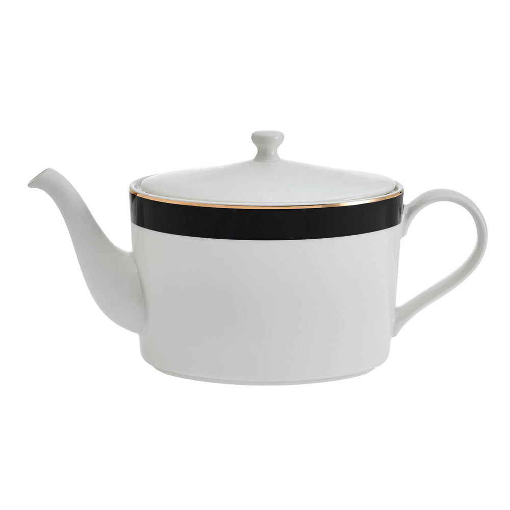 Mikasa Luxe Deco 4-Cup China Teapot, 1.1L, White image 1