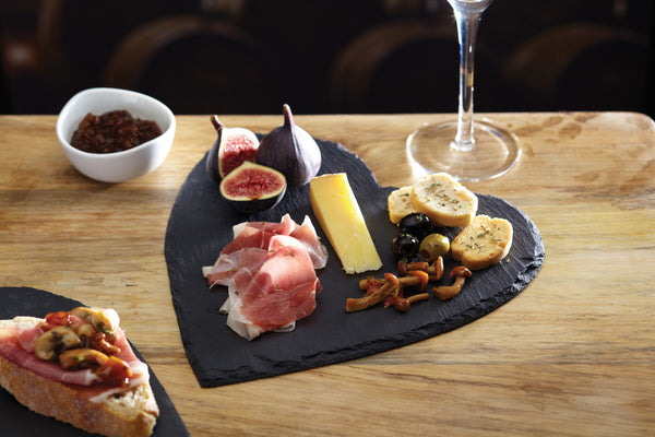 Artesà Appetiser Slate Heart Shaped Serving Platter image 7