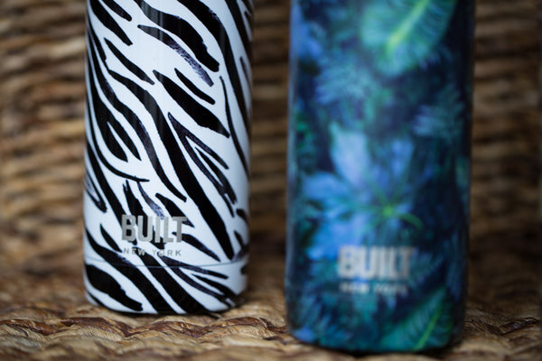 Built 500ml Double Walled Stainless Steel Water Bottle Zebra image 7