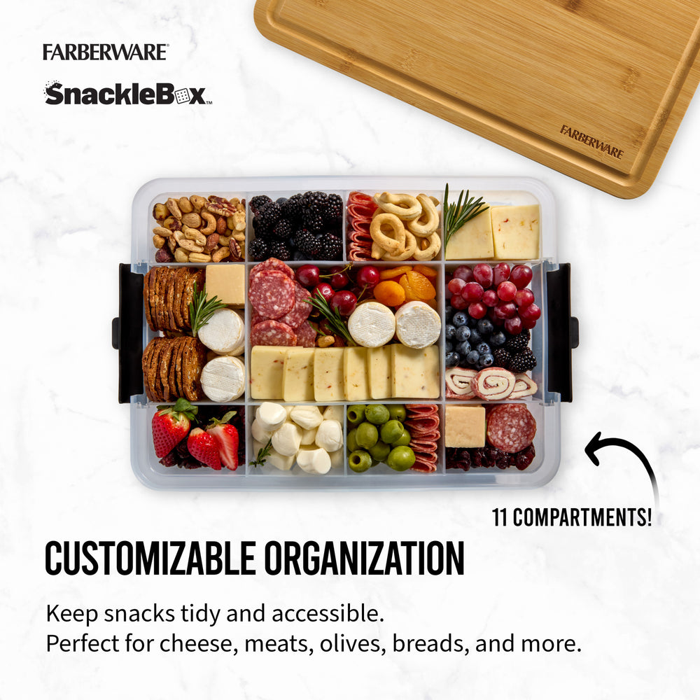 Farberware SnackleBox Bamboo Board and Box, 30 x 40.5CM