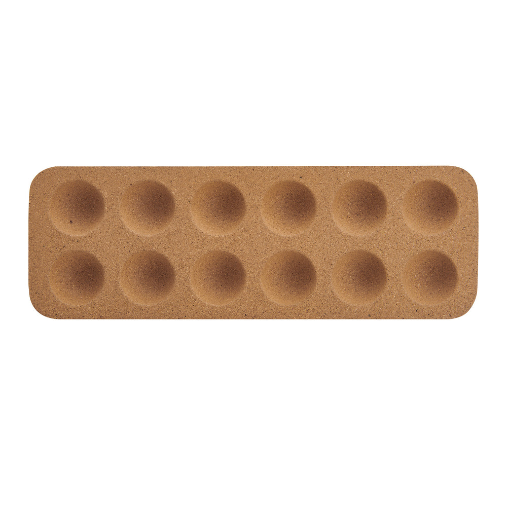 KitchenCraft Idilica Cork Egg Holder, 30 x 10cm image 1