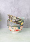 KitchenCraft Set of 4 Ceramic Cereal Bowls - 'Floral' Design image 5