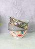 KitchenCraft Set of 4 Ceramic Cereal Bowls - 'Floral' Design