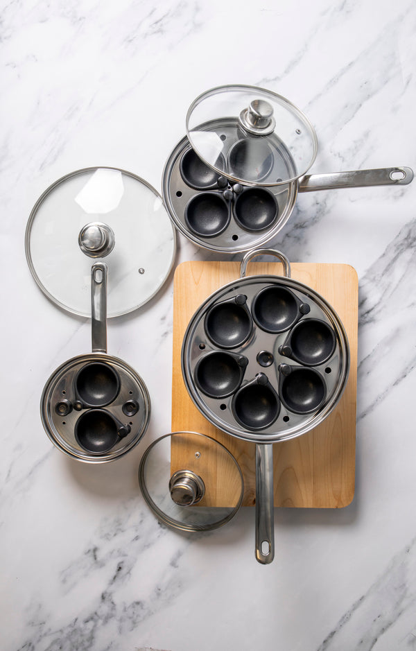 KitchenCraft Stainless Steel Two Hole Egg Poacher, 16cm image 5