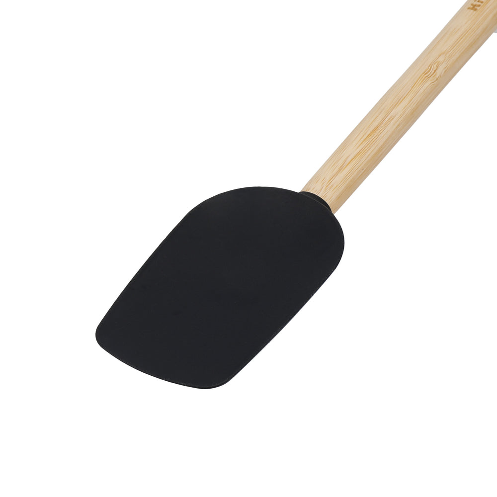 KitchenAid Heat Resistant Bamboo Spoon Spatula with Silicone Head, up to 260°C