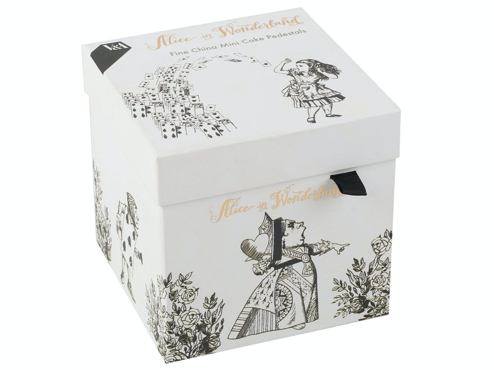 Victoria And Albert Alice In Wonderland Set of 2 Mini Cake Pedestals