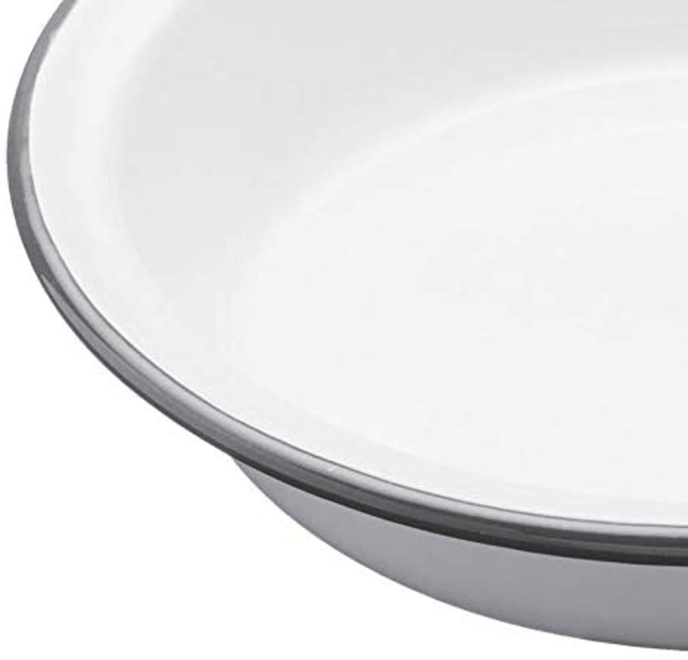 Living Nostalgia Enamel Round Pie Dish, 22cm CookServeEnjoy