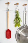 KitchenAid Birchwood Spoon Spatula with Silicone Head - Empire Red image 5