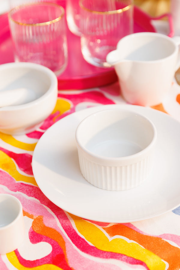 Mikasa Chalk Porcelain Ramekins, Set of 4, 9.5cm, White image 13