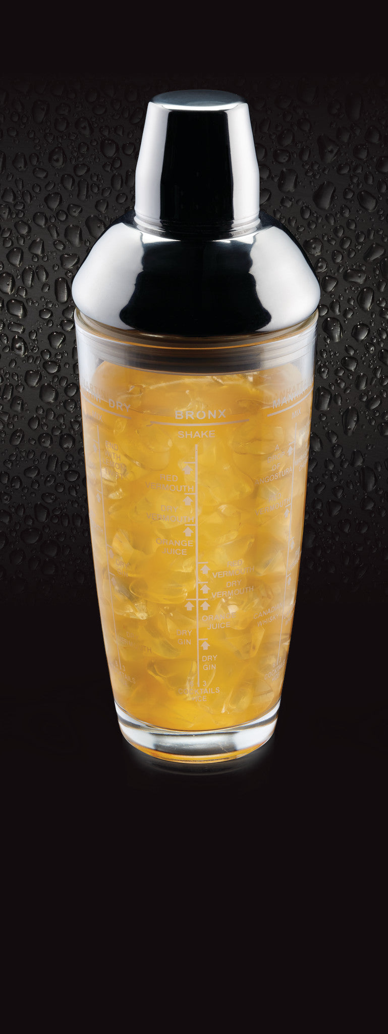 BarCraft 700ml Glass Boston Cocktail Shaker