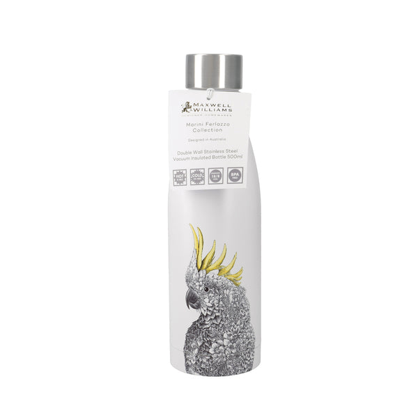 Maxwell & Williams Marini Ferlazzo 500ml Sulphur-crested Cockatoo Double Walled Insulated Bottle image 4