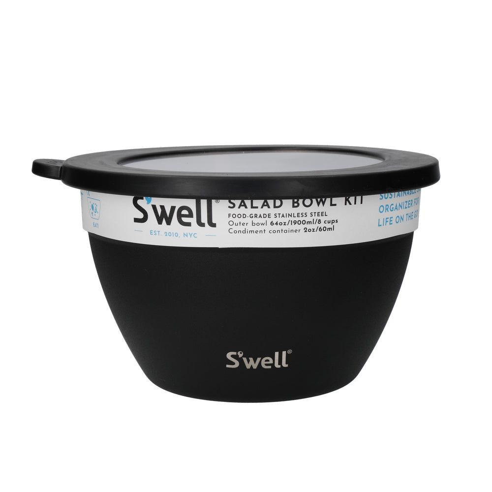 S'well Onyx Salad Bowl Kit, 1.9L